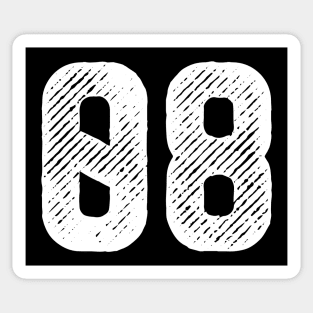 Rough Number 08 Sticker